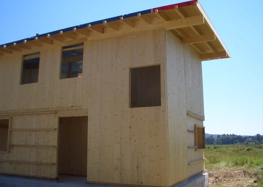 Brettsperrholz Bauweise Hausbau vom Holzhaus
